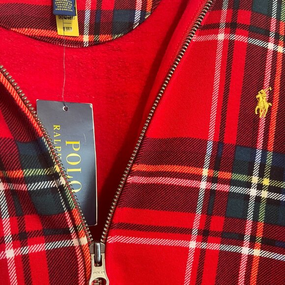 Polo By Ralph Lauren Plaid Full-Zip Fleece Hoodie - Picture 2 of 5